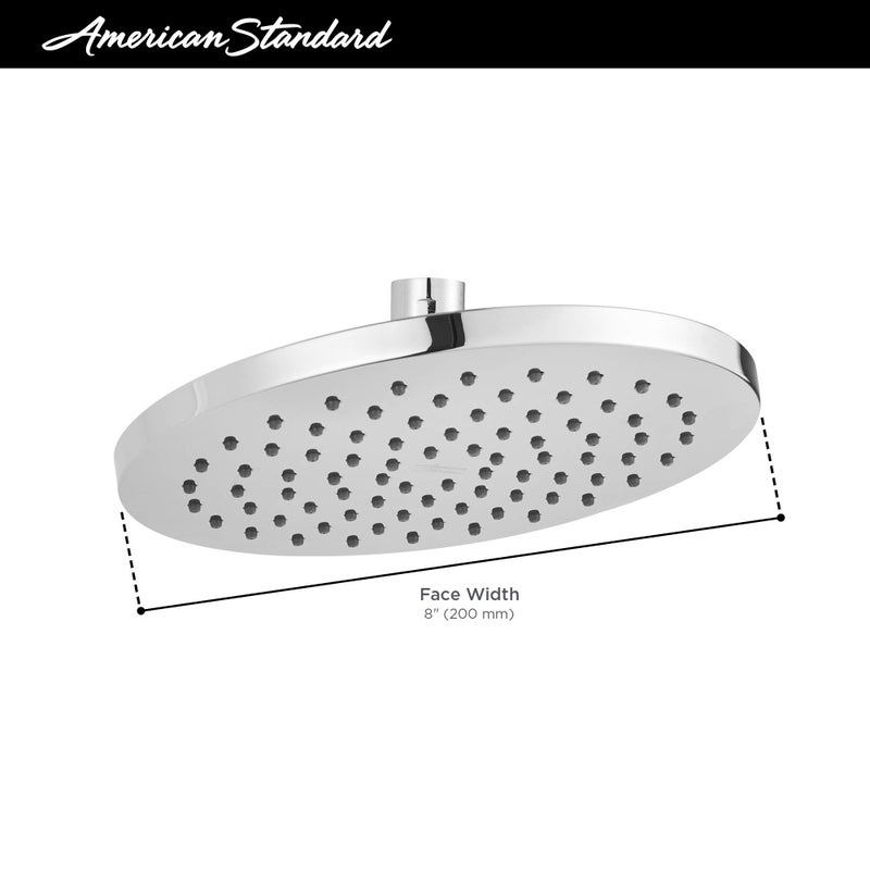 American Standard 1660527.243 StudioÂ® S 8-Inch 2.5 gpm/9.5 L/min Rain Showerhead, Matte Black - Image 3